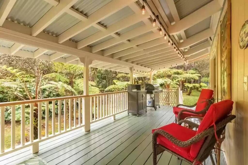 Hau'Oli Place Tiki Cottage In 볼케이노 외부 사진